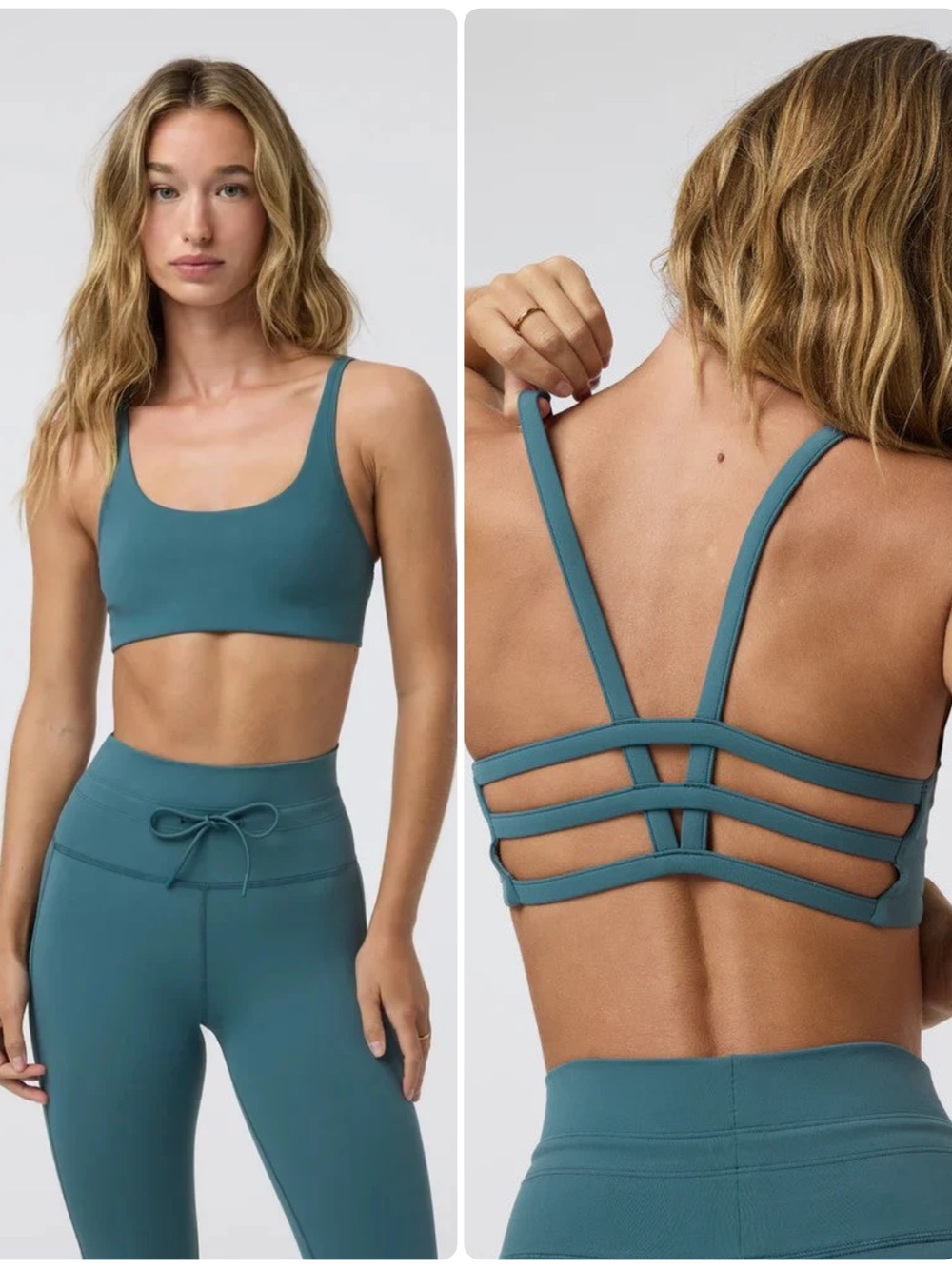 Vuori | NWT Yosemite Bra & Daily Leggings set in Tidal | Small